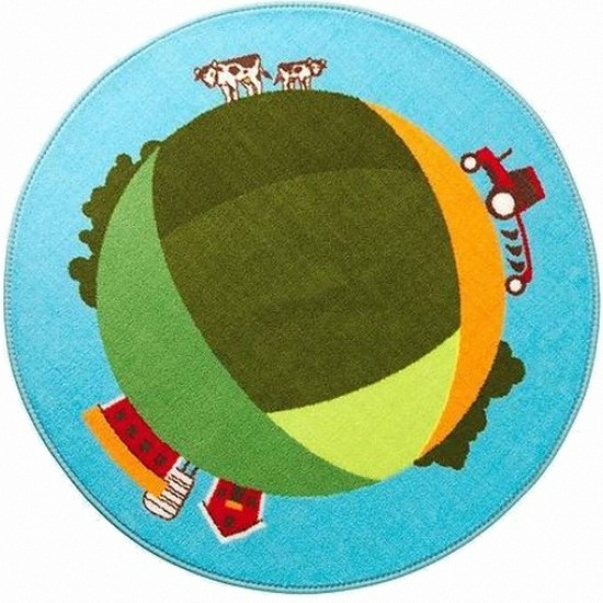 이케아 LEKFULL LAND Rug (80x80cm)_이미지
