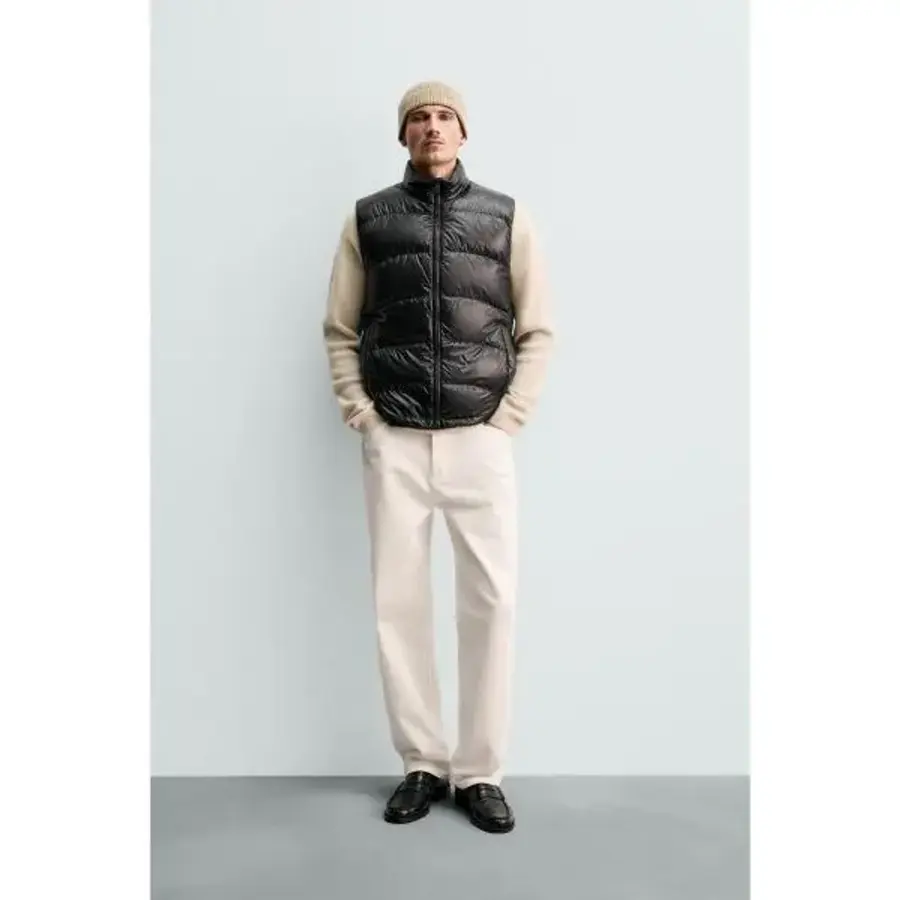 자라 국내 80% 덕 다운 20% 페더 방수 오리진 패딩 베스트 블랙128430