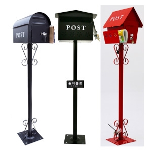 [불명] 실외용 하우스 스탠드 우체통