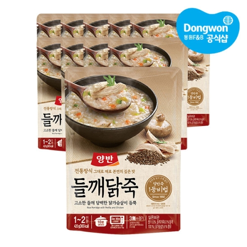 동원F&B 양반 들깨닭죽 420g (10개)_이미지