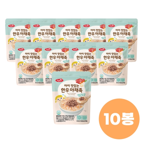 베베스트 아이 맛있는 한우 야채죽 150g (10개)_이미지