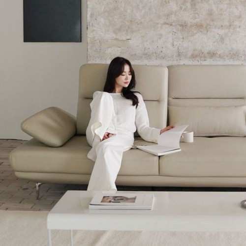 마루이 라온 스윙 가죽 소파 3인용 (스툴별도)_이미지