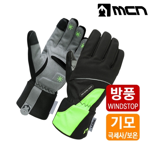  MCN 겨울방한장갑 그린 터치장갑 자전거 스포츠_