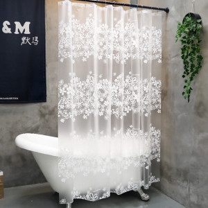 홈스토리 꽃무늬 샤워커튼 180x200cm /PEVA 욕실커튼