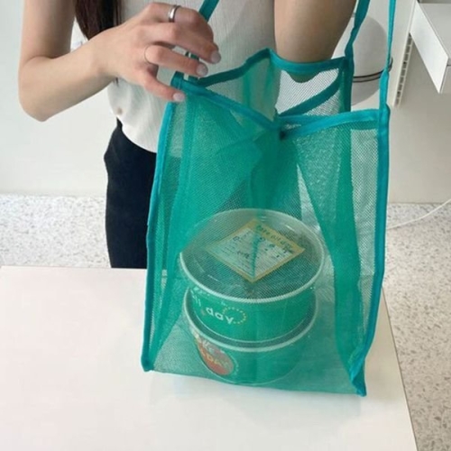 알티피아 메쉬 네트백 그물 숄더백 가방 그린 WE27D4A_이미지