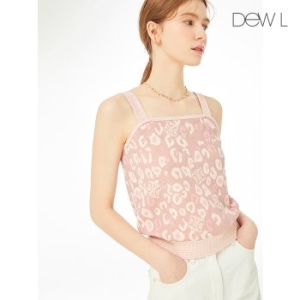 듀엘 레오파드 메탈 슬리브리스 탑 PK_D231KSK014