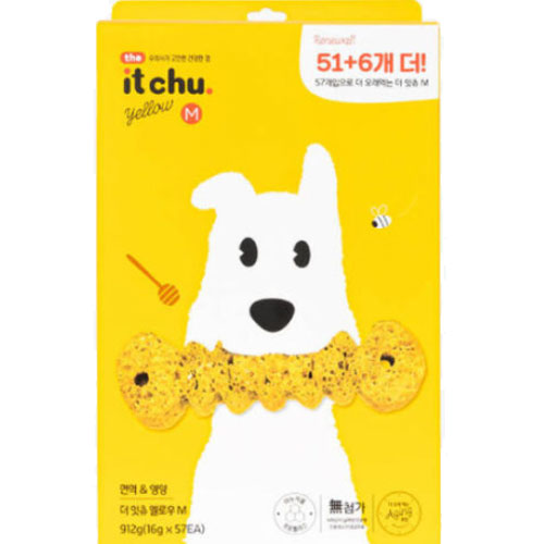 핏펫 더 잇츄 옐로우 M 912g (16g x 57p) (1개)_이미지