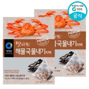 청정원 맛선생 해물국물내기 티백 72g 2봉