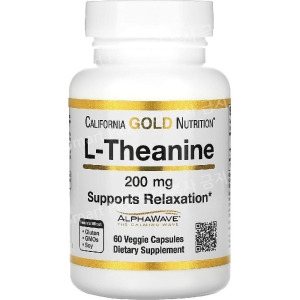 캘리포니아골드뉴트리션 알파웨이브 함유 L-테아닌 200mg 60캡슐 (1개)