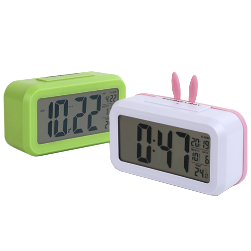 코비 무소음 LCD 탁상 알람 시계 CL30