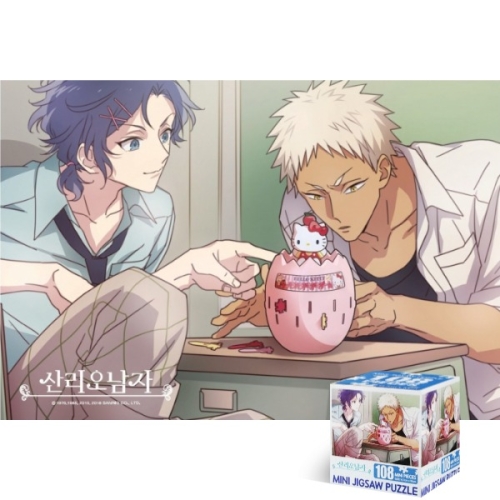 미니큐브 산리오남자 두근두근 헬로키티 룰렛 108피스 직소퍼즐