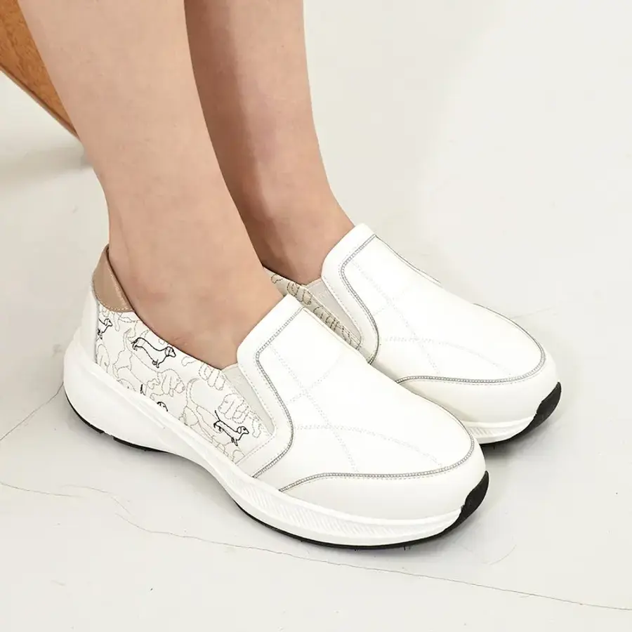 허시파피 여성 소가죽 경량 바셋 슬립온 3FR4046/4047 3096784