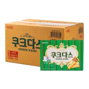크라운제과 쿠크다스 커피 289g (12개)_이미지