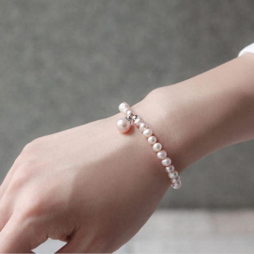 바이데이지 by daisy  바이데이지 0SB0112 로잘린 핑크 담수진주 팔찌_이미지