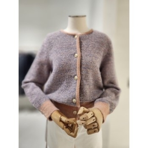 DECO 알파카울 컬러배색 가디건 DCCKF1101B_이미지