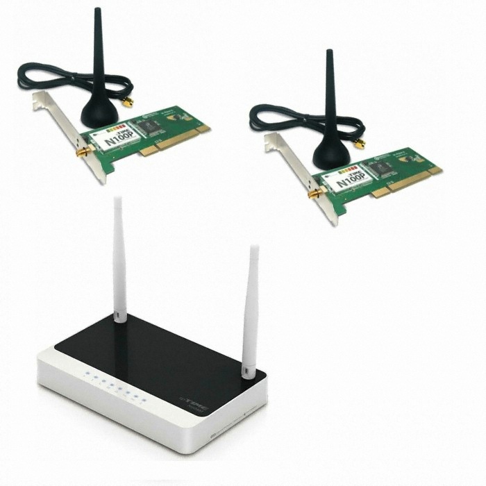 EFM ipTIME N604M 공유기 패키지 (+ N100P PCI 무선랜카드 (2개))_이미지