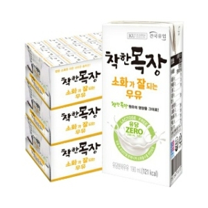 건국 착한목장 소화가 잘되는 우유 190ml 72팩