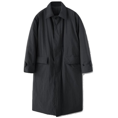 라퍼지스토어 발마칸 오버 패딩 코트 (차콜)_이미지