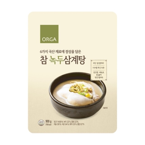 올가홀푸드  참녹두삼계탕 900g