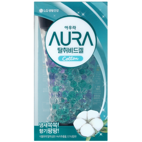 아우라 ㅤ탈취비드겔 코튼 150g (8개)_이미지