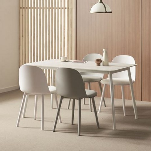 보니애가구 포지타노 포세린 세라믹 식탁 1200 (의자4개)