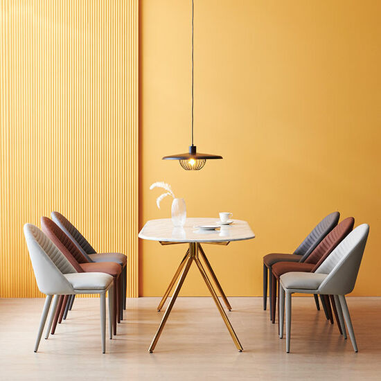 모딜리아니 M83 대리석 골드 라운드 식탁 1800