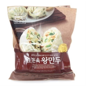 이마트 피코크 만두연구소 생돈육 왕만두 350g (4개)_이미지