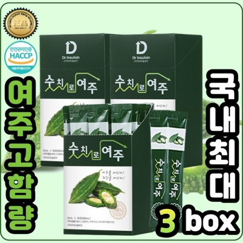 정담 숫치로여주 여주즙 20ml 30포 (3개)_이미지