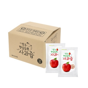 해인S&B 영주 햇살듬뿍 사과즙 100ml 80포