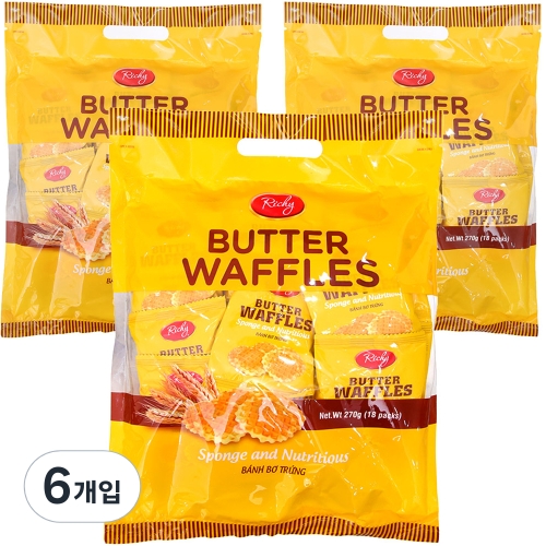 리치 에그버터 와플 18p 270g 6개