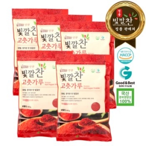 영양고추유통공사 2025 빛깔찬 국내산 영양 고춧가루 500g (5개)_이미지