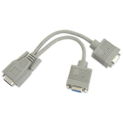 라이트컴 COMS RGB 일반형 모니터 Y 케이블 M/2F (C9141, 0.2m)_이미지