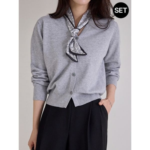 모리스커밍홈 브이넥 베이직 가디건_M2510SE624C