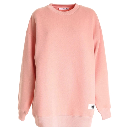  아크네스튜디오 여성 12주년 로고 오버핏 크루넥 맨투맨 AI0082 AD2