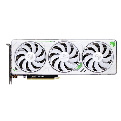 MANLI 지포스 RTX 4070 Ti SUPER Polar Fox D6X 16GB White_이미지