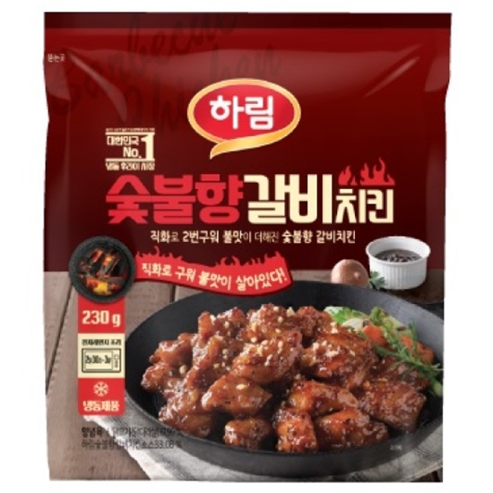 하림 숯불향 갈비 치킨 230g (4개)_이미지
