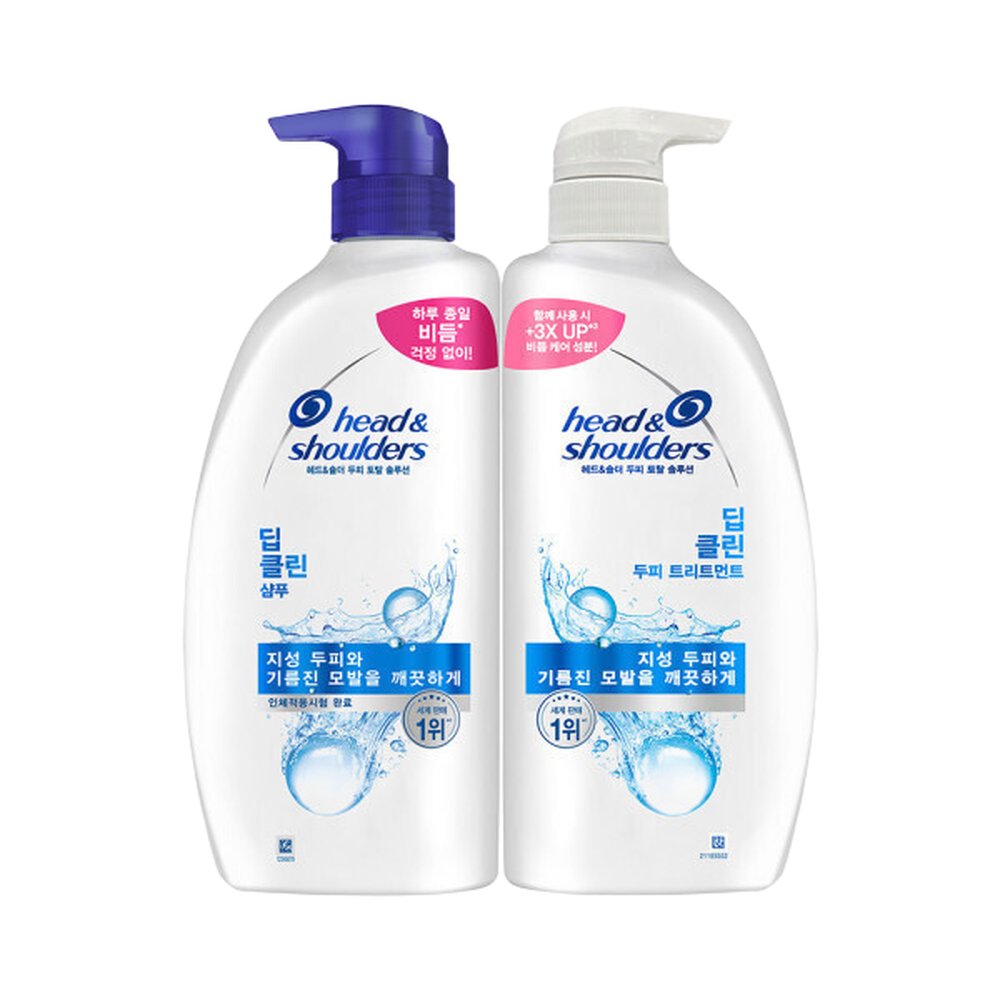 헤드앤숄더 딥클린 샴푸 850ml+트리트먼트 850ml 2종세트이미지입니다. 누르면 해당 게시물로 새창이동합니다.