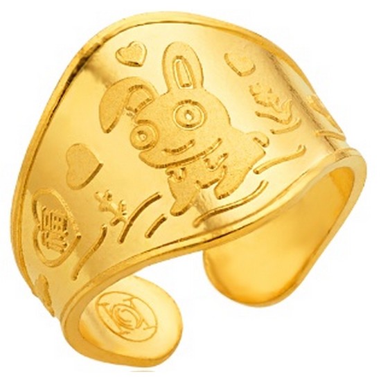 한국표준금거래소 토끼띠 돌반지 1.875g