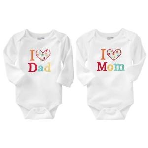 조이멀티 LOVE MOM&DADDY 바디수트 2종 세트 (300130)