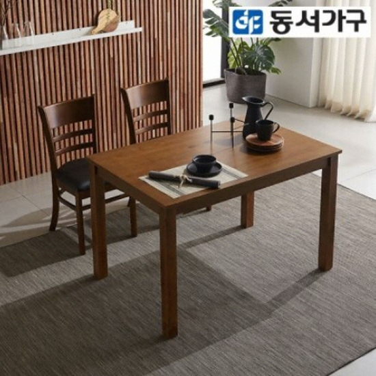 동서가구 아이 원목 식탁 1150 (의자2개)_이미지