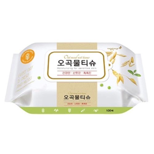 오곡 물티슈 리필형 100매