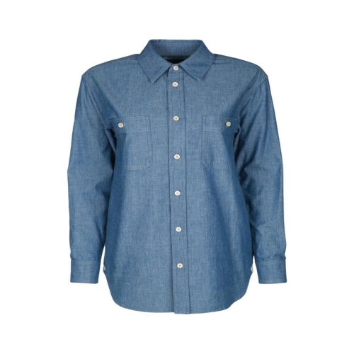 로로피아나 웨인 셔츠 OKAYAMA 샴브레이 FAP3885 WF89 B0441783504