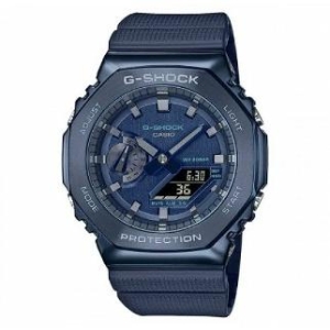 카시오 G-SHOCK 지얄오크 네이비 메탈 캐쥬얼 시계 GM-2100-2ADR
