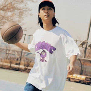 비전스트릿웨어 Lazy Boy S S 티셔츠 VS2302STP1WH