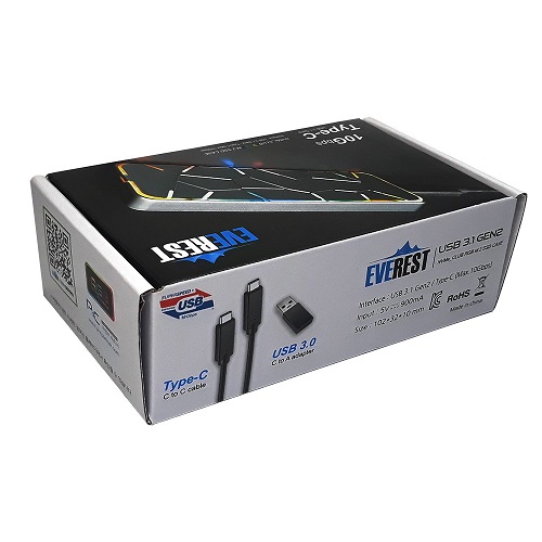 PNC PARTNER  EVEREST CLUB RGB M.2 SSD 외장케이스 (SSD미포함)_이미지