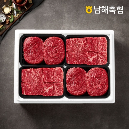 남해축협 남해한우 1+등급 정육모듬 1호 1.6kg [1개]