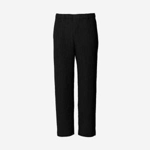 포맨 플리세 이세이 미야케 스트레이트 베이직 팬츠 블랙 JF150JF350