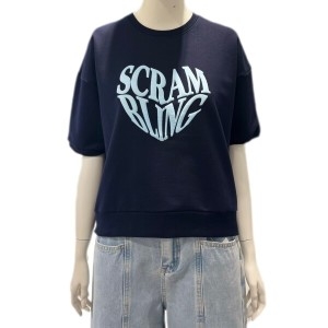 OZOC 하트레터링 라운드넥 반팔티셔츠FOTMCTR515P