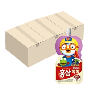 건강마을 팔도 뽀로로 홍삼쏙쏙 포도 블루베리 100ml (60개)_이미지