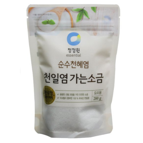 청정원 순수천혜염 천일염가는소금 280g (1개)_이미지